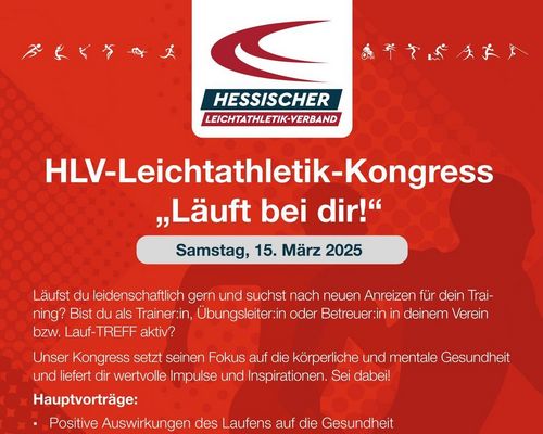 HLV Leichtathletik-Kongress "Läuft bei dir!" 